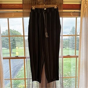 Size XL Christopher & Banks blue wide leg pants